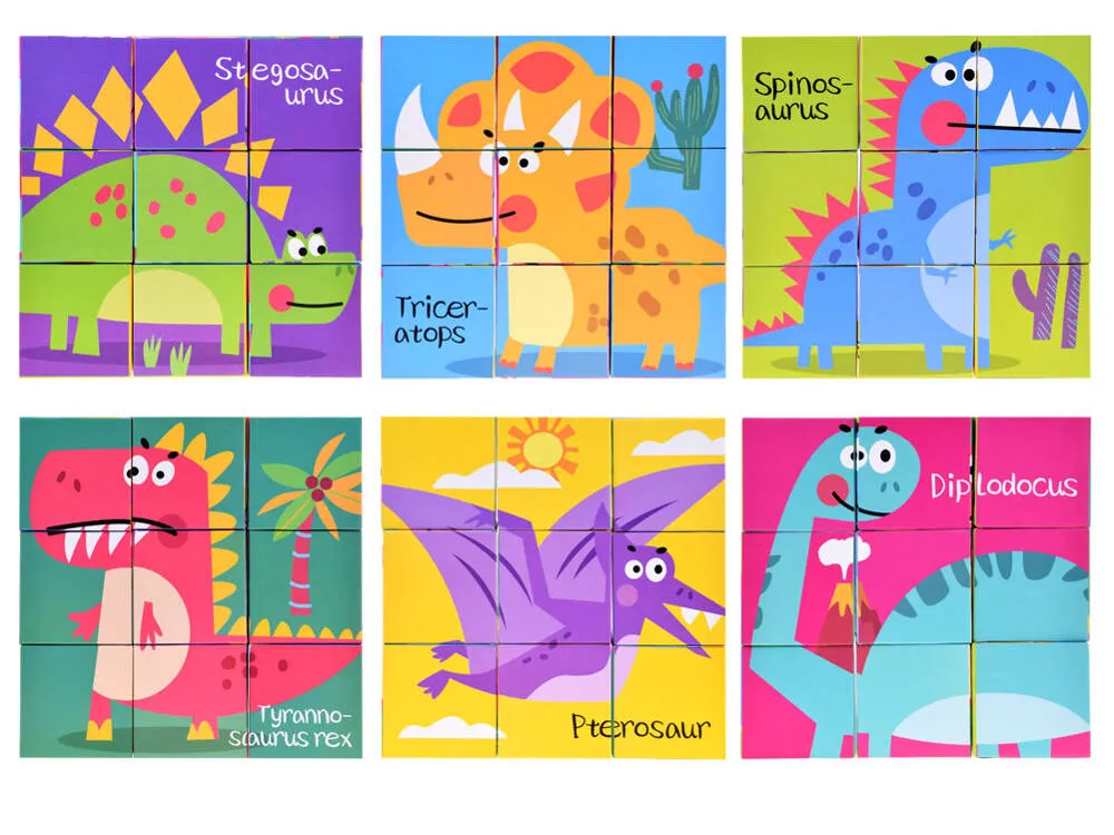 set puzzle kocki dinosauri 6 slika - slika 4