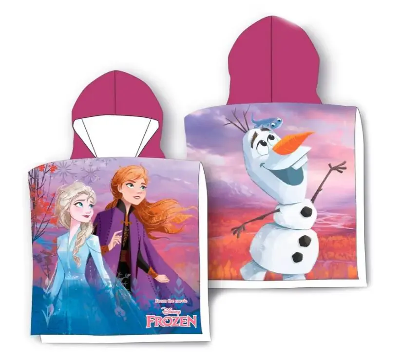 pamučni pončo ručnik disney frozen 55 x 100 cm - slika 2