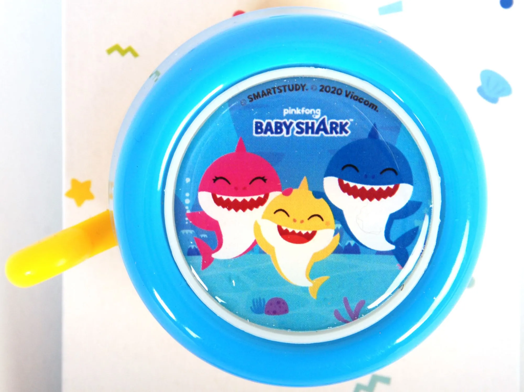 zvono za bicikl baby shark plavo - slika 5