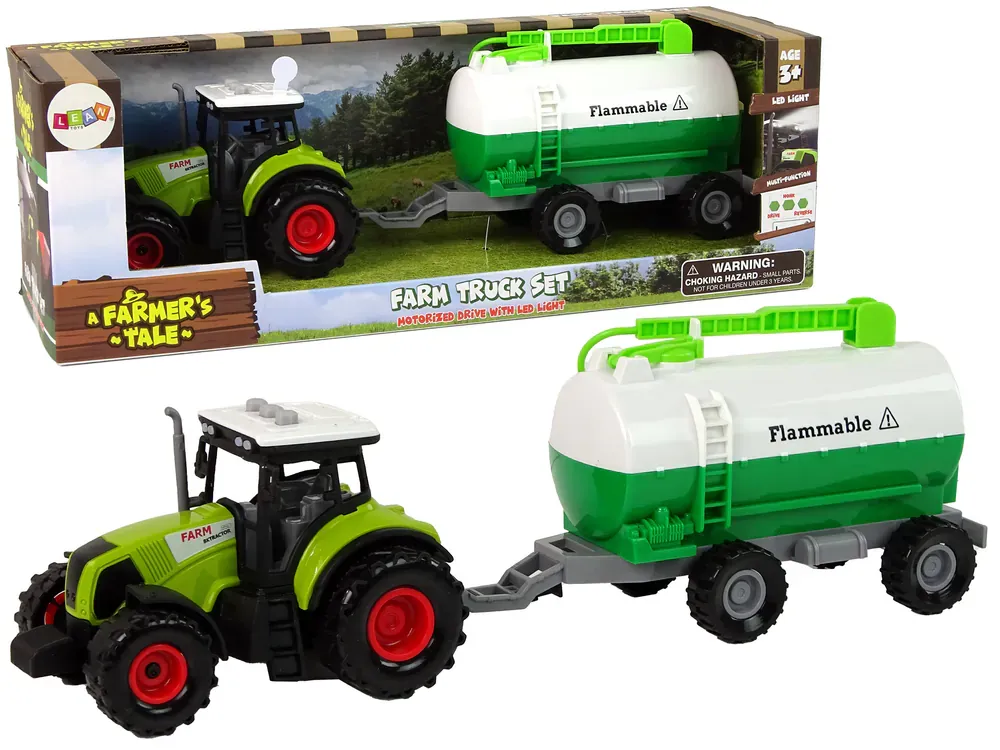 traktor sa cisternom zeleno-bijela - slika 2