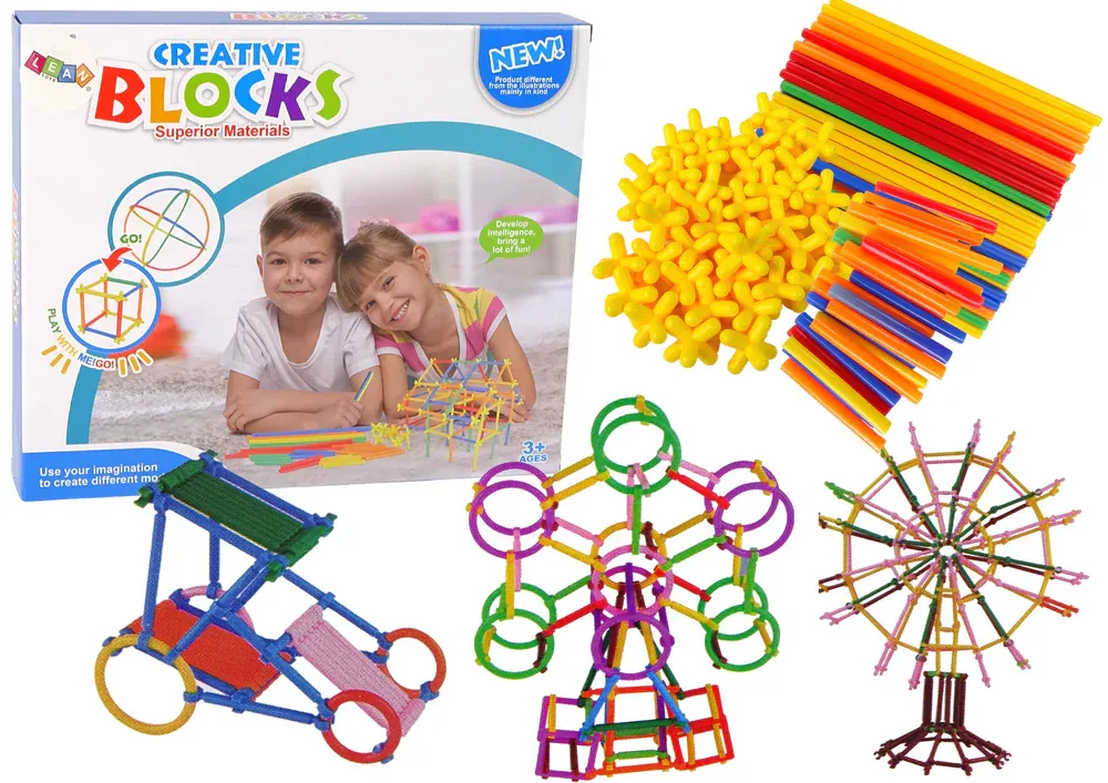 set kreativnih slamki za građenje - slika 2