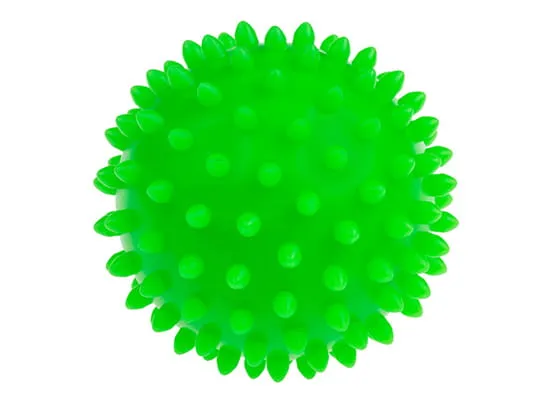 tullo šiljasta masažna loptica 9cm žuta - slika 6
