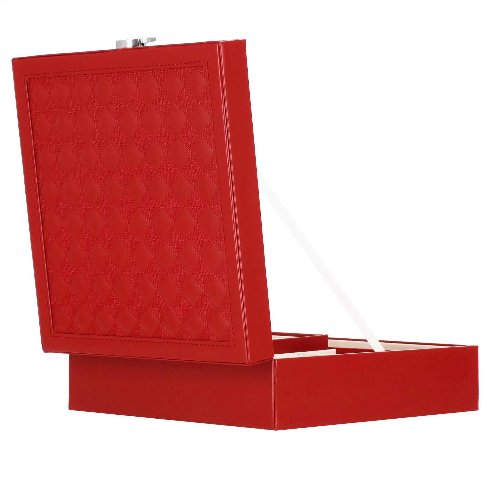 kutija za nakit crvena 25,3x25,3x8,5 cm - slika 3