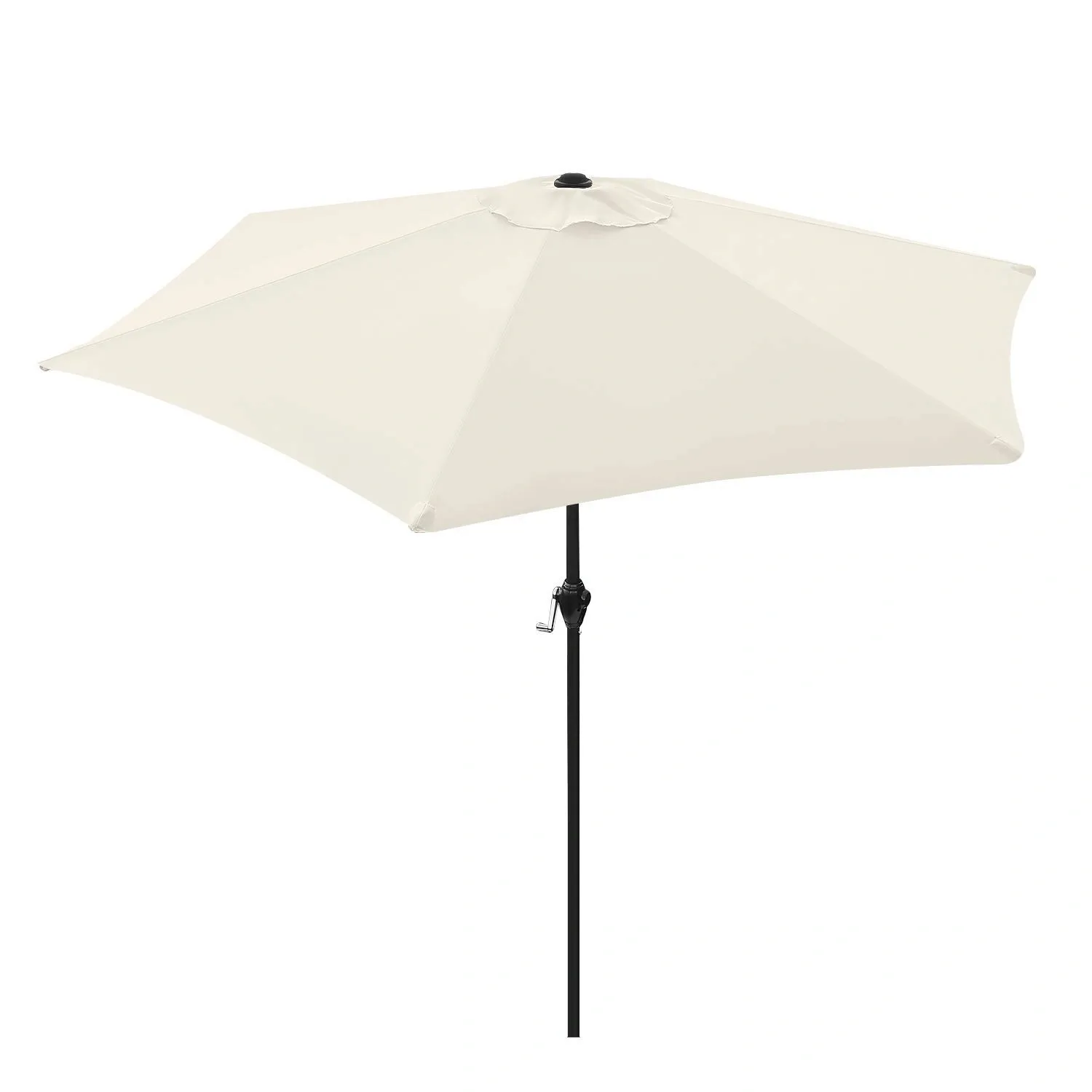 sklopivi vrtni balkon suncobran, podesiv, 210 cm – bež - slika 4