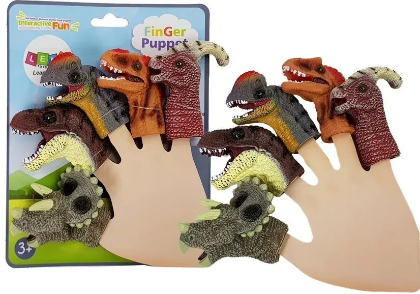 lutke za prste dinosauri 5 kom. - slika 2