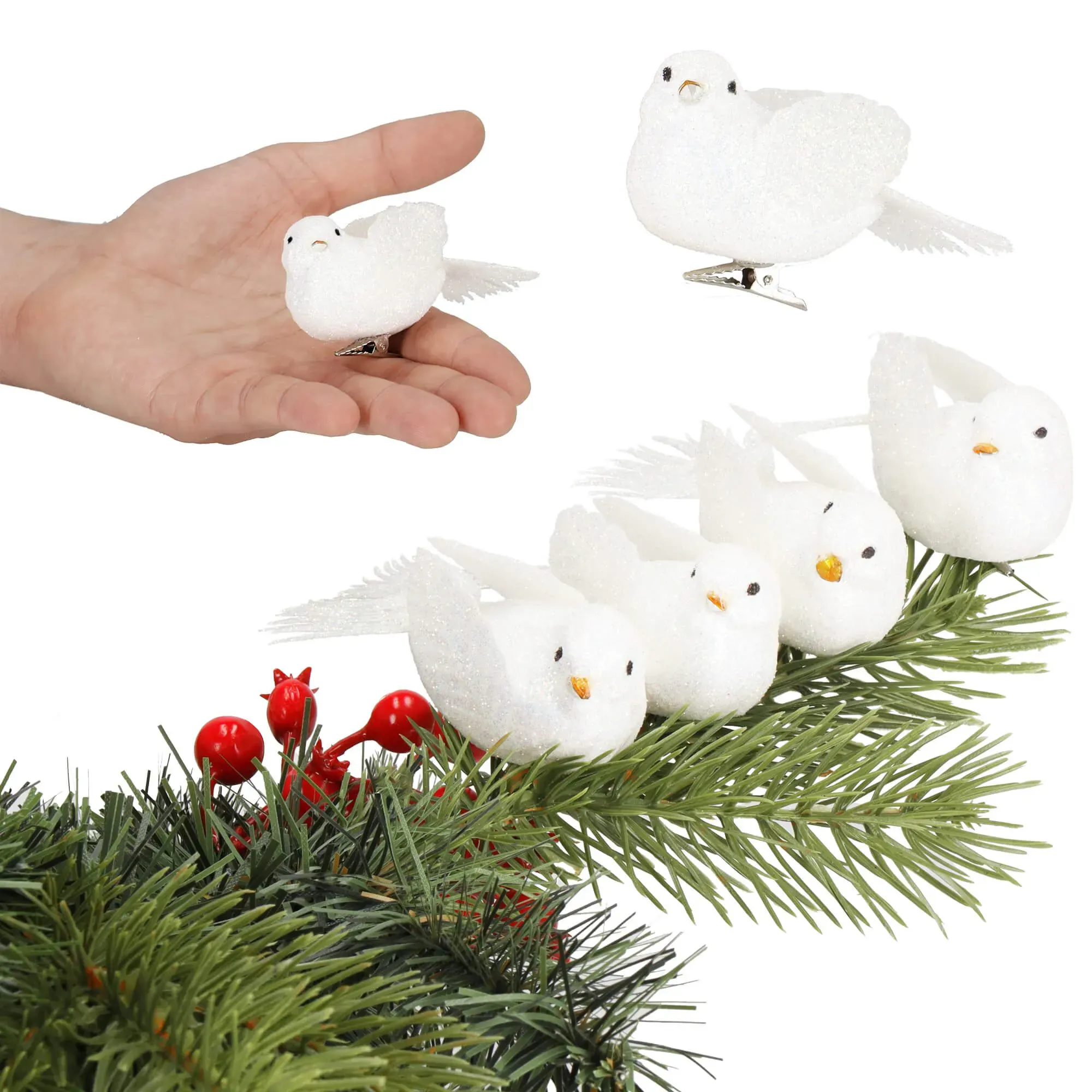 božićni ukras “ptice” – 5 × 8 cm - slika 2