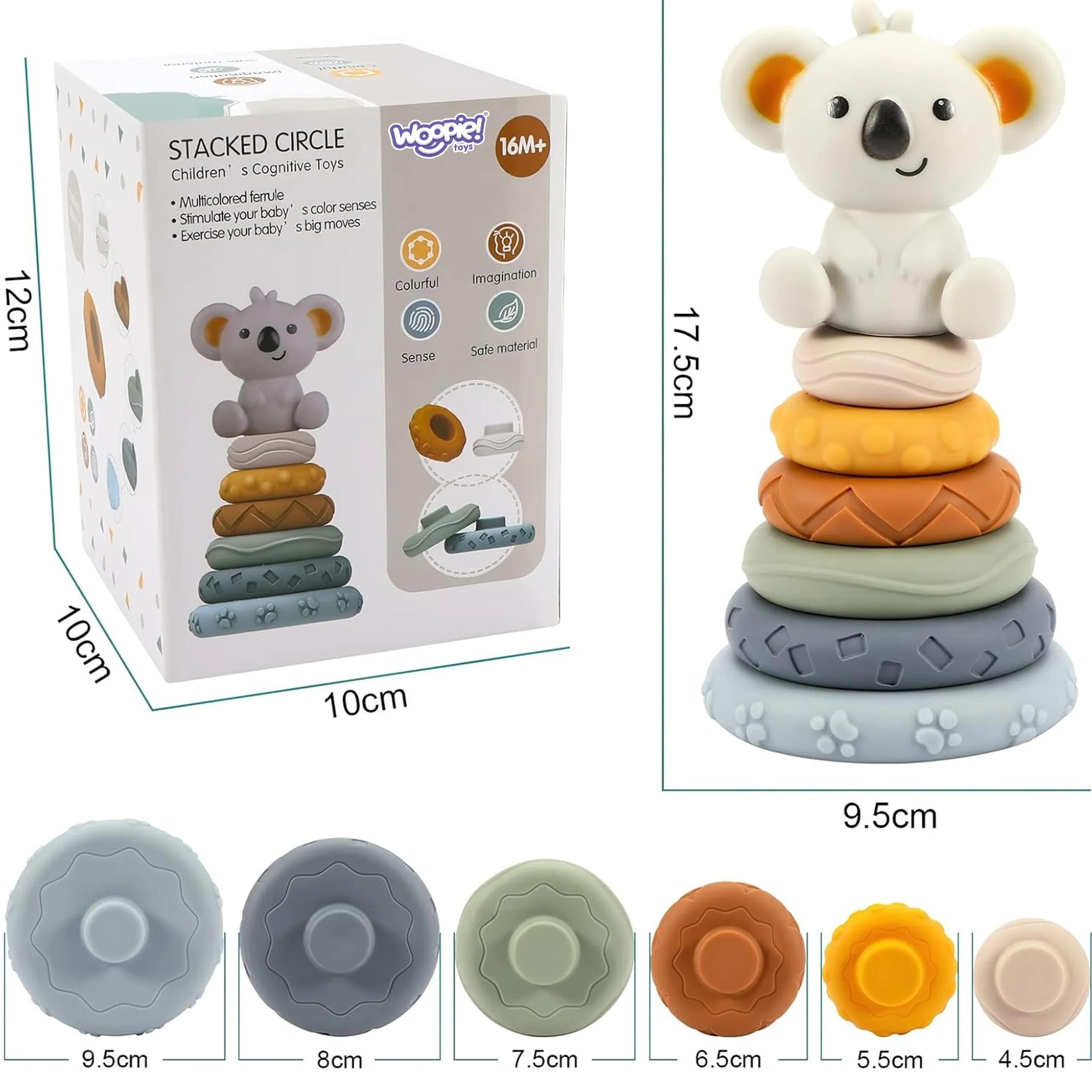 woopie set: edukativna piramida koala 2u1 - slika 6