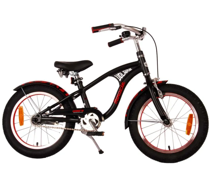 dječji bicikl miracle cruiser 16" mat crni - slika 3