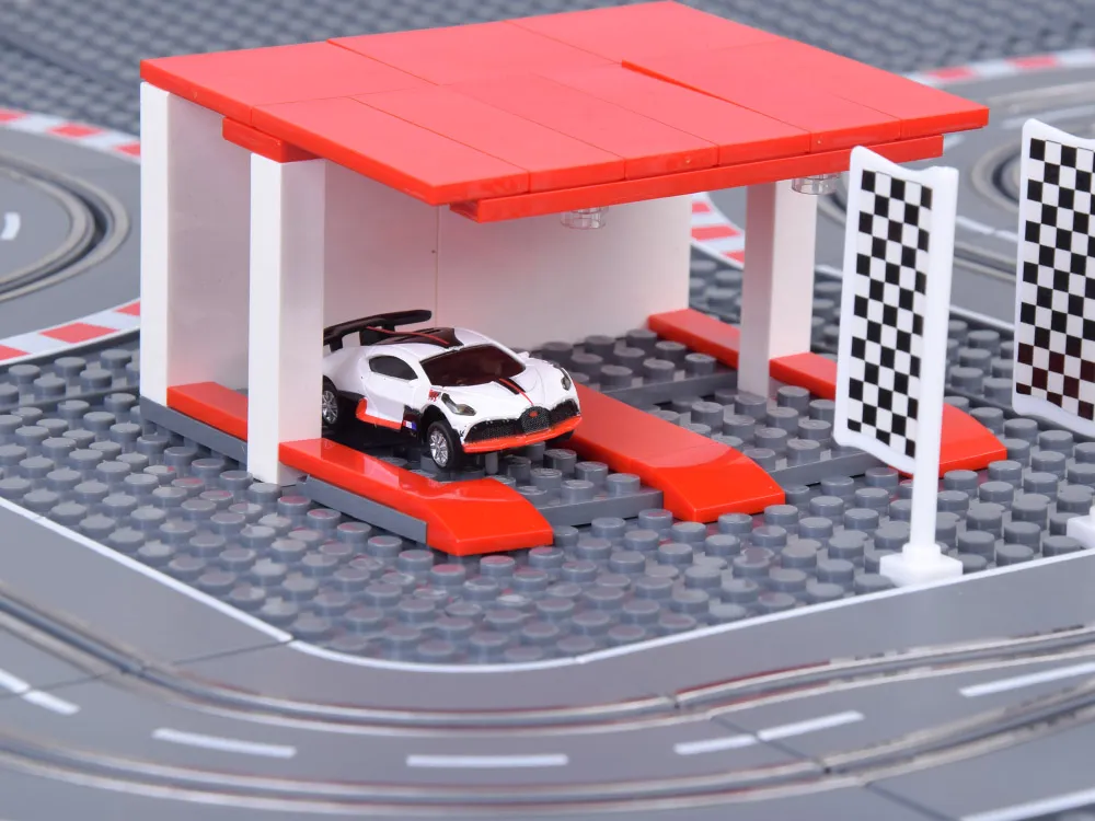 bugatti trkaća staza s blokovima 2 automobila na daljinsko upravljanje - slika 8