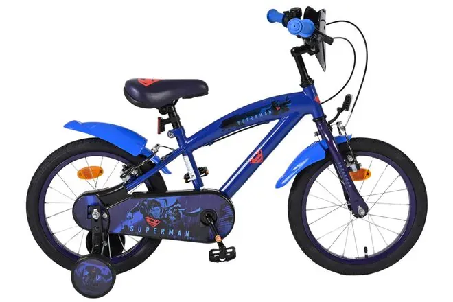 Volare dječji bicikl Superman 16″ plave boje, s dvije ručne kočnice - Pribislavec