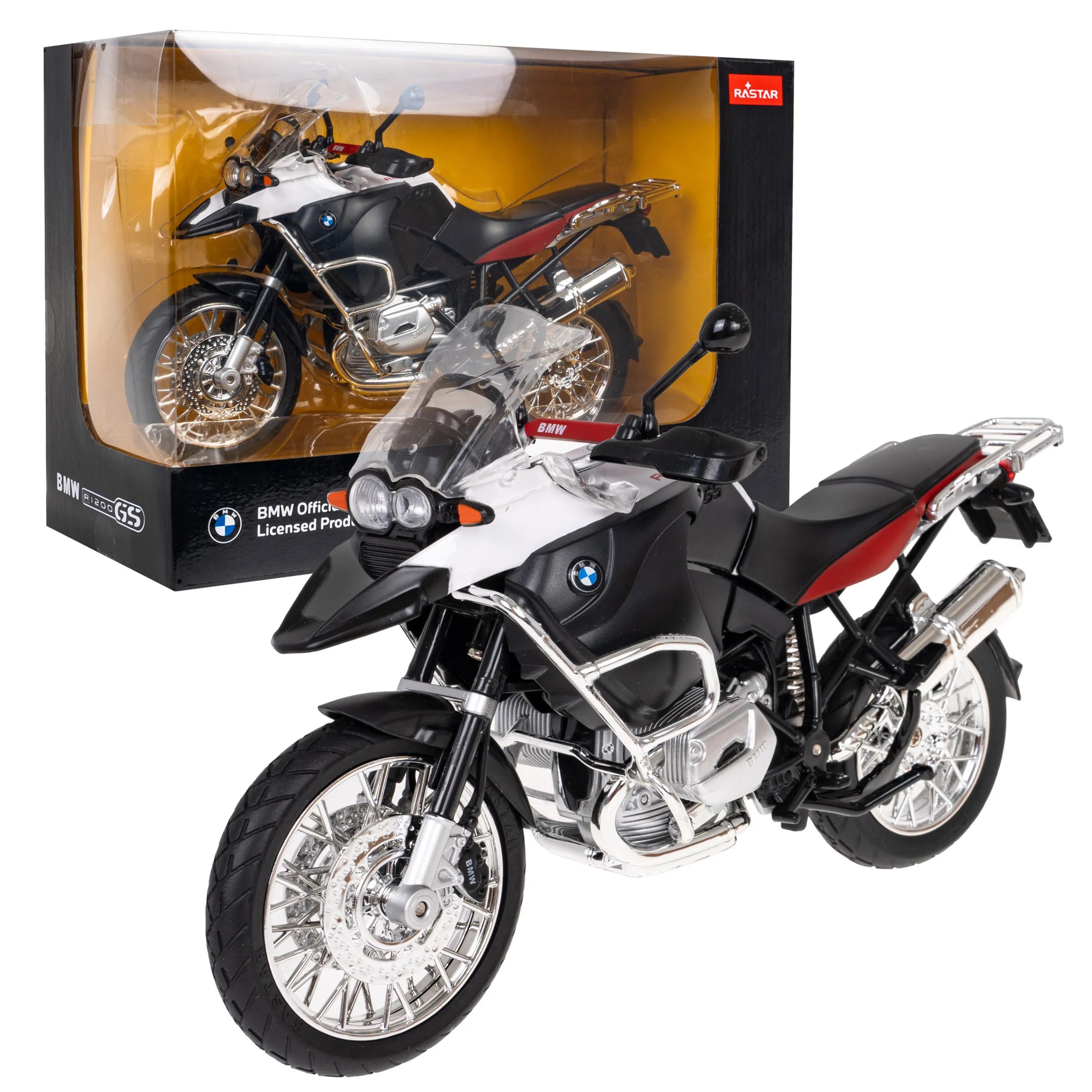 rastar motocikl bmw r1200gs 1:9 bijeli - slika 7