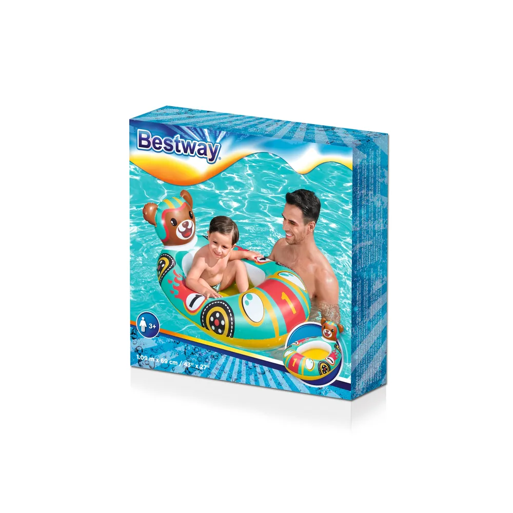 bestway 34170 dječji čamac na napuhavanje 109x69cm medo - slika 8