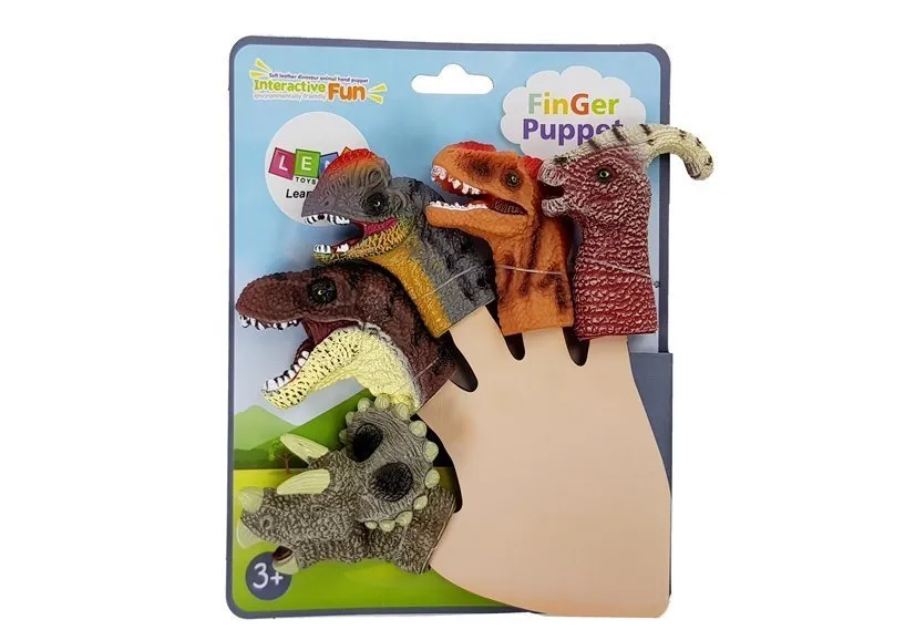 lutke za prste dinosauri 5 kom. - slika 3