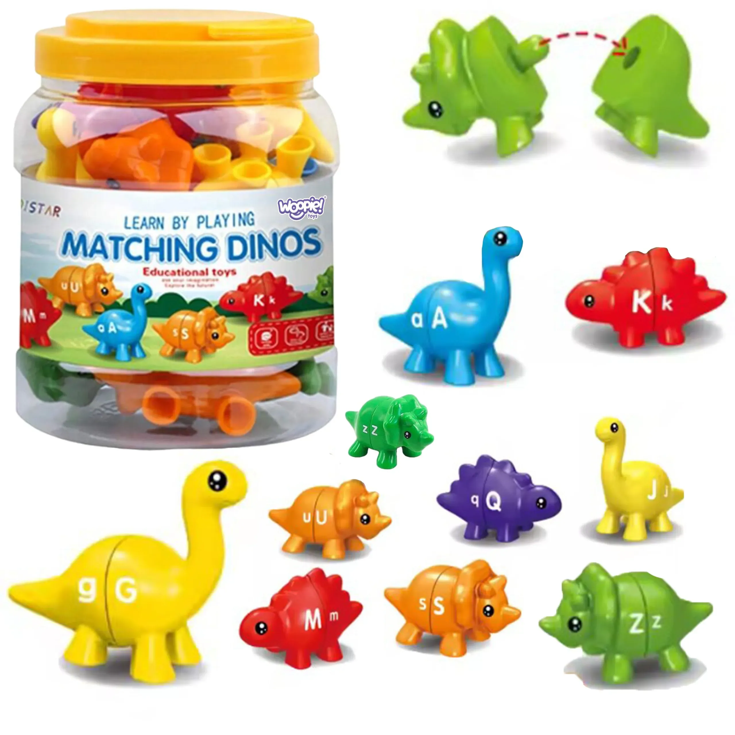 woopie montessori edukativni set "spoji slova" 13 kom. - slika 2