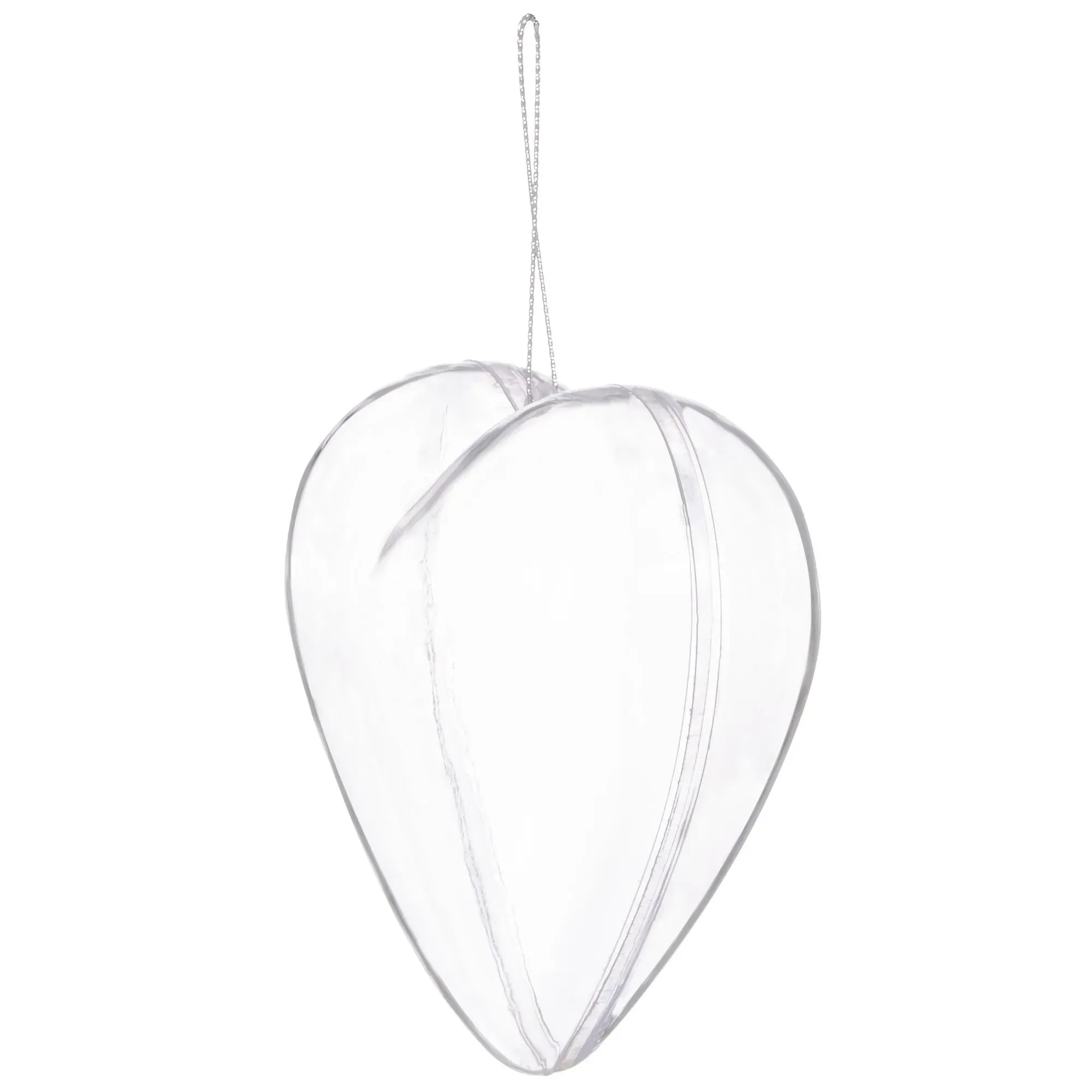 prozirno srce od akrila 7 cm - slika 3