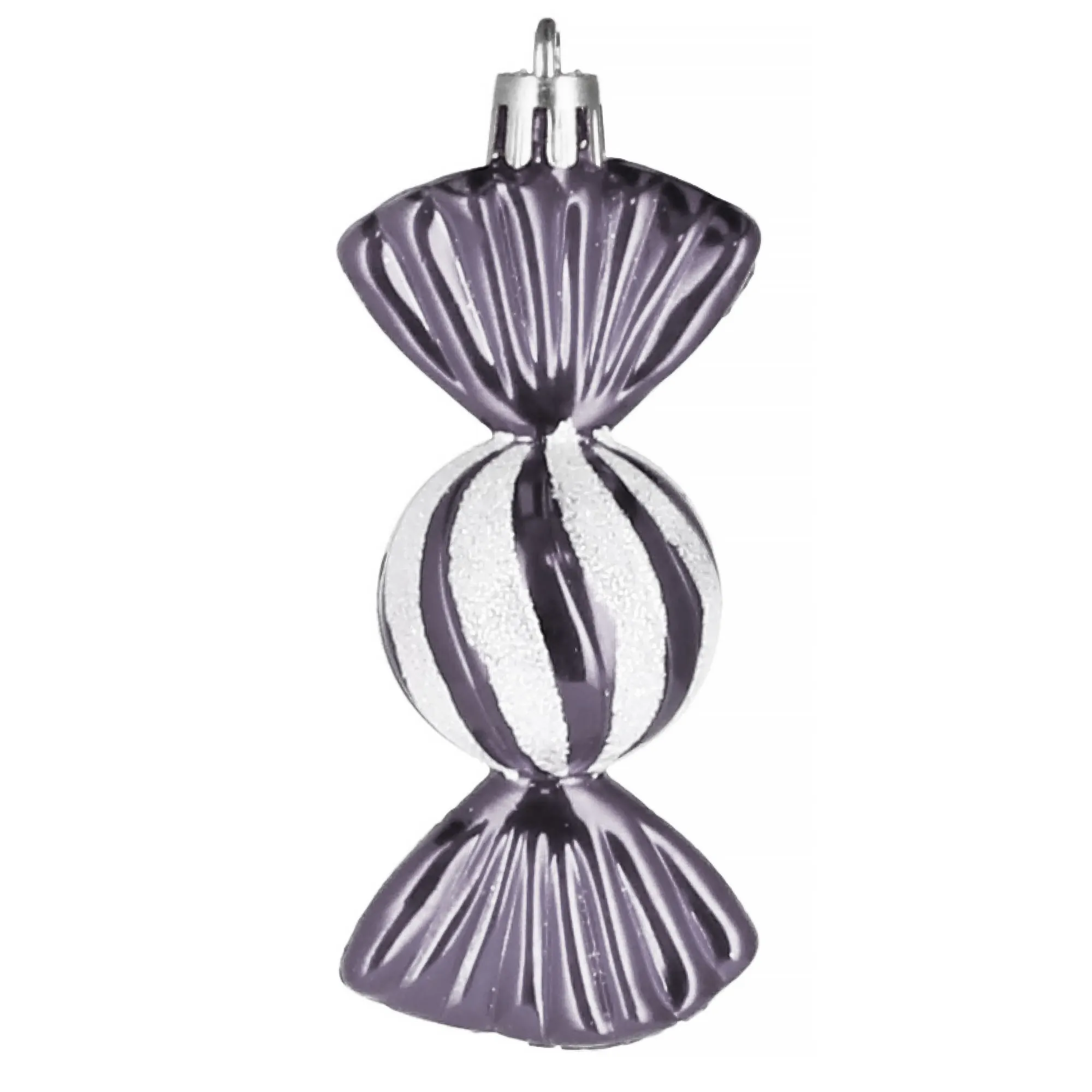 božićne kuglice 6 cm – set od 5 komada, bomboni - slika 7