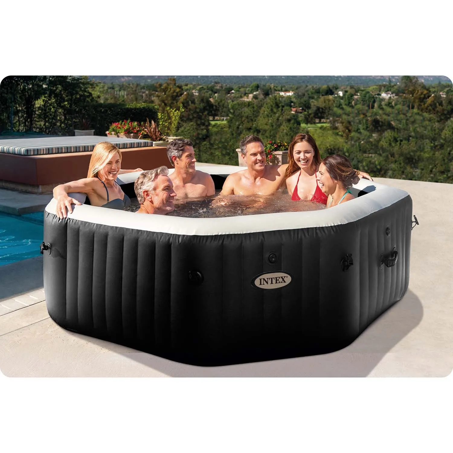 intex spa na napuhavanje sa hidromasažom, set za 4 osobe - slika 3