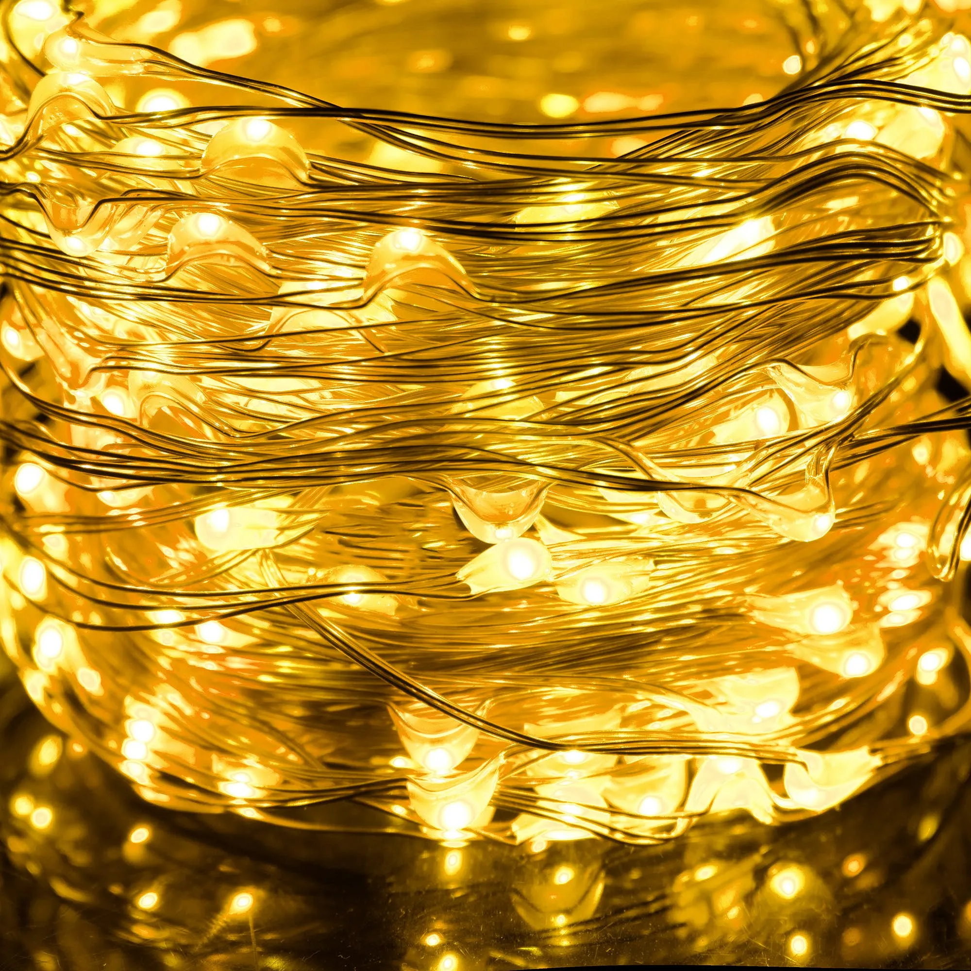 dekorativna led rasvjeta 100 led, toplo bijela - slika 7