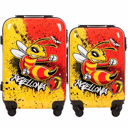 wings x jagiellonia set od dva policarbonatna kabinska kofera s i xs - slika 2