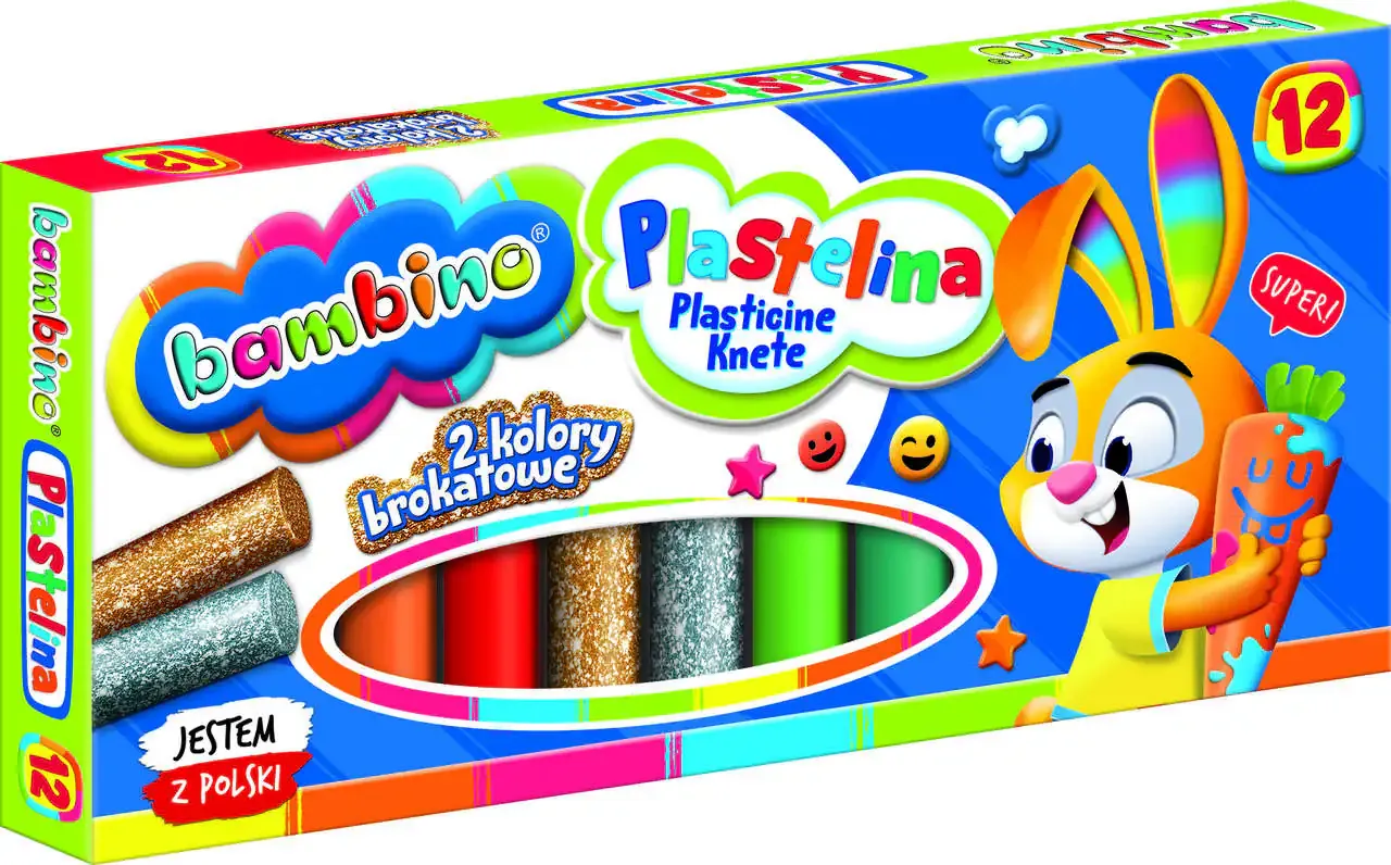 bambino šareni plastelin 12 boja - slika 2