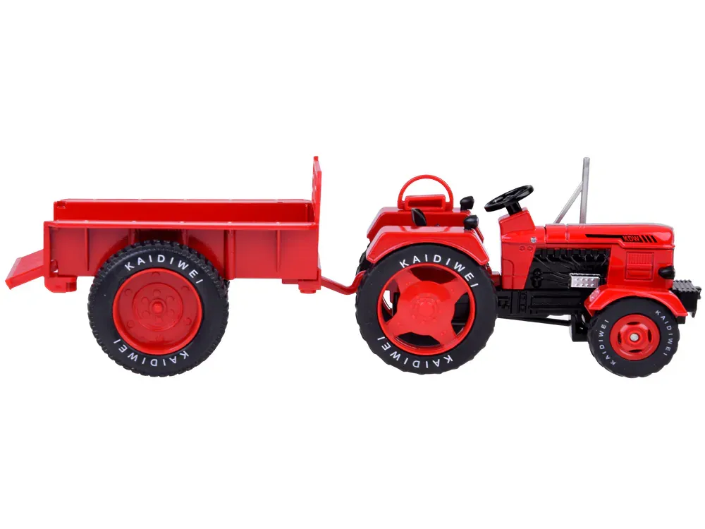 metalni crveni traktor u omjeru 1:18 - slika 5
