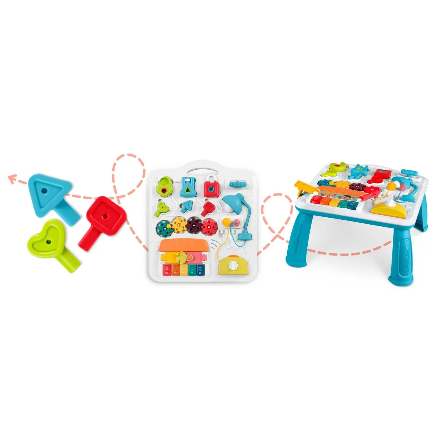 ricokids edukativni stol s glazbom i zvukom, plavi - slika 6