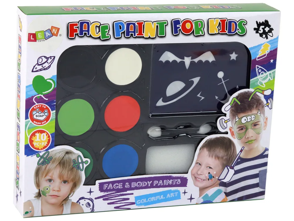 dječji set za crtanje po licu s šablonama - slika 4