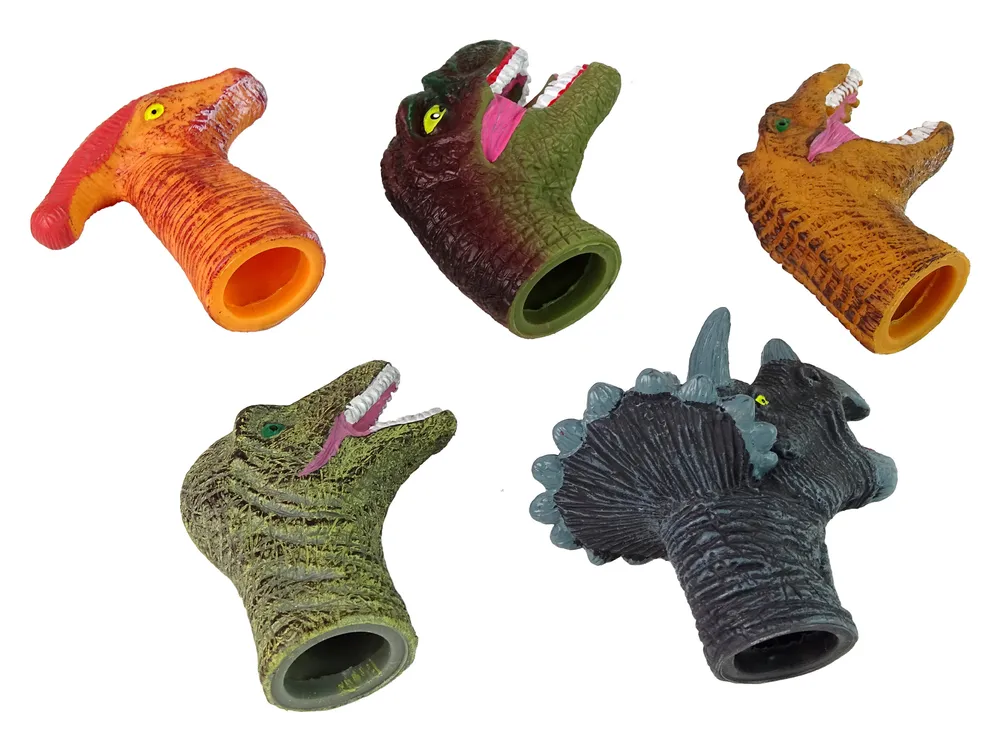 lutke za prste, šareni dinosauri, 5 komada - slika 4