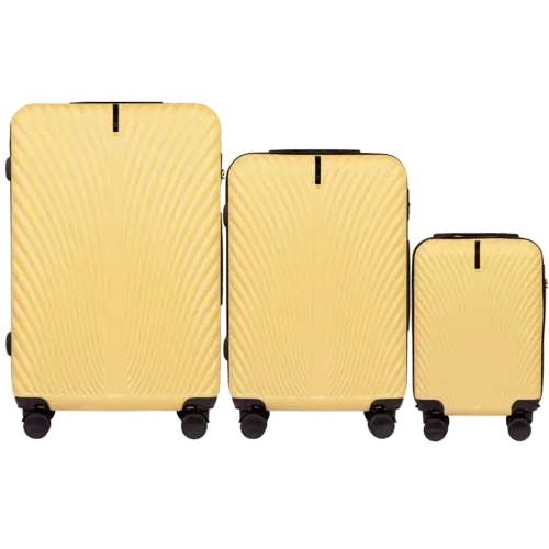 wings set od tri kofera od abs materijala veličine l m xs sladoled - slika 2