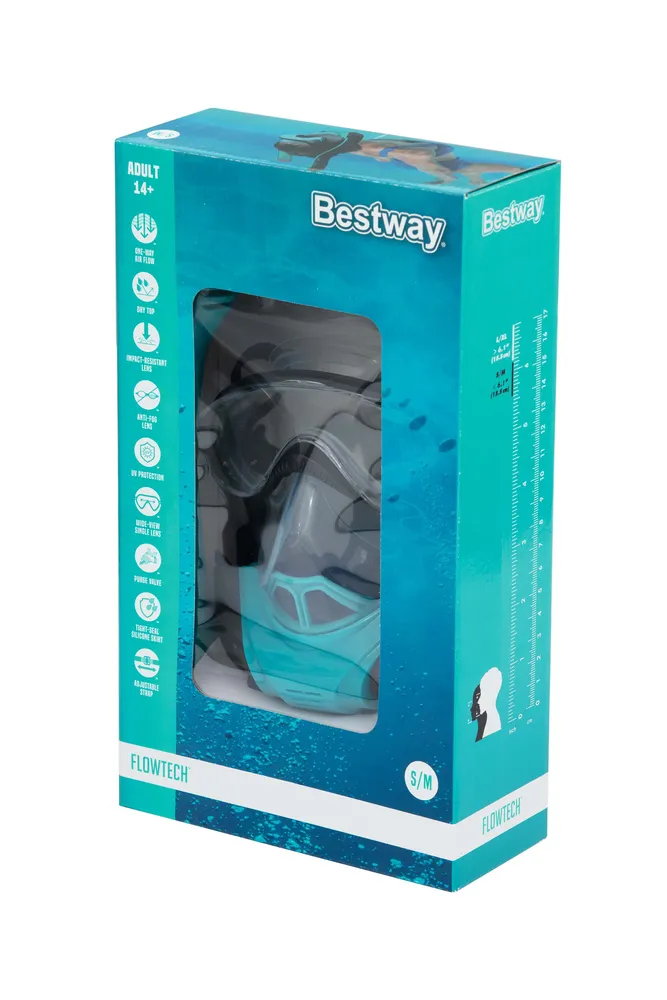 bestway ronilačka maska ​​za cijelo lice maska za ronjenje s/m - slika 9