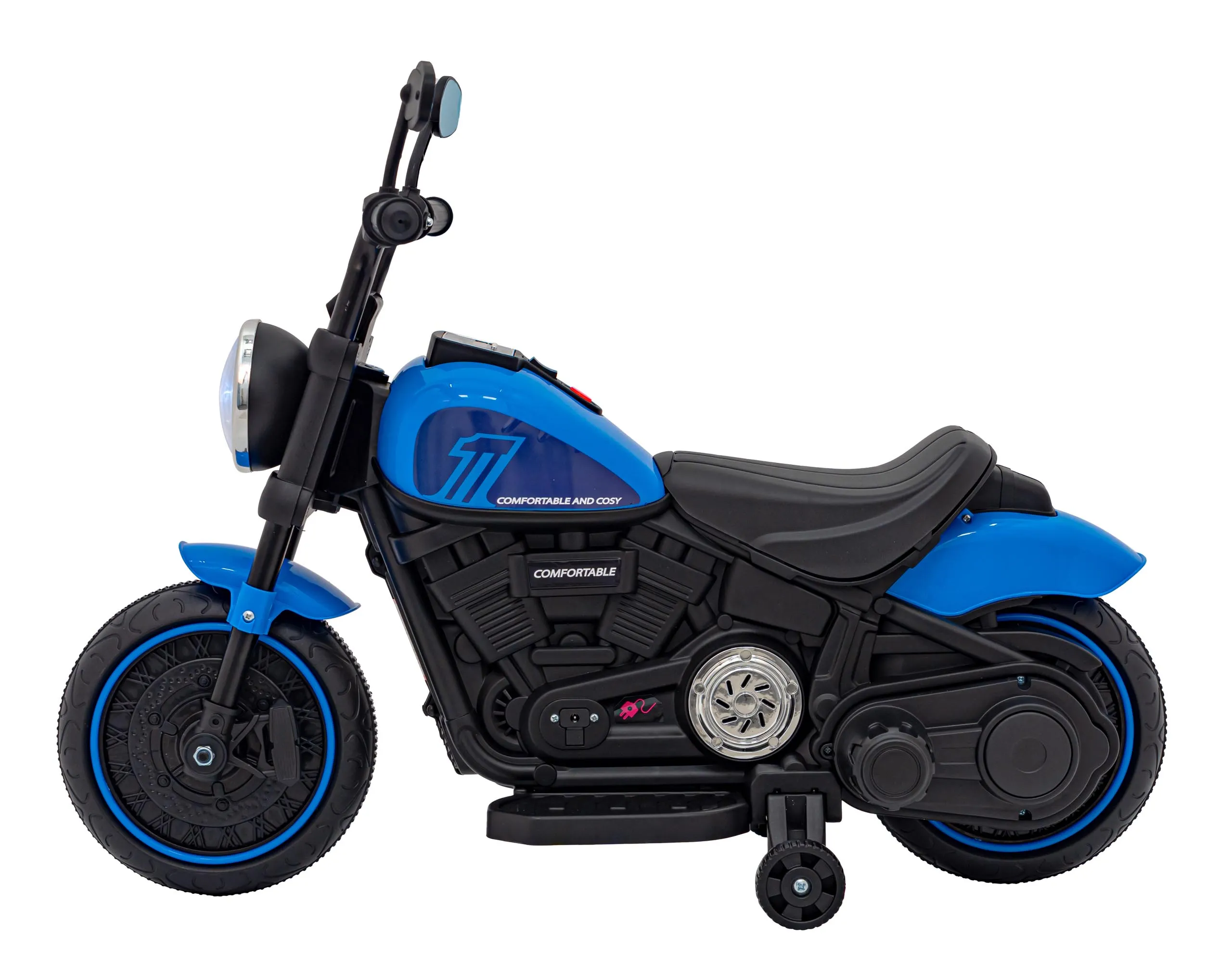 chopper, motor na akumulator, plavi - slika 7