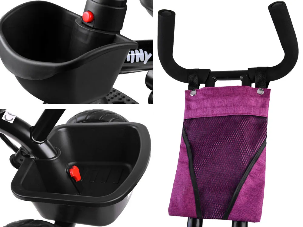 dječji tricikl 3u1 tiny bike rozi - slika 9