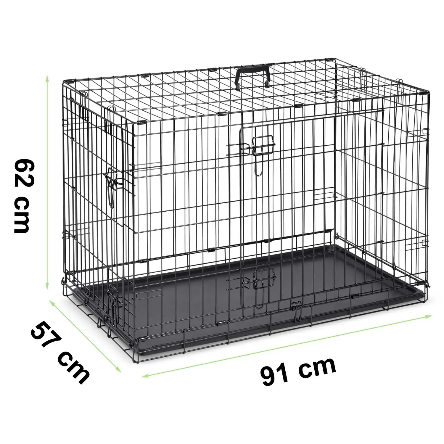 kavez za psa veličine m 91 x 57 x 62 cm ph-201 - slika 6