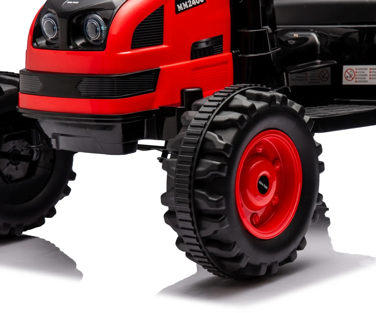 vozilo na akumulator traktor s prikolicom farmer red - slika 7