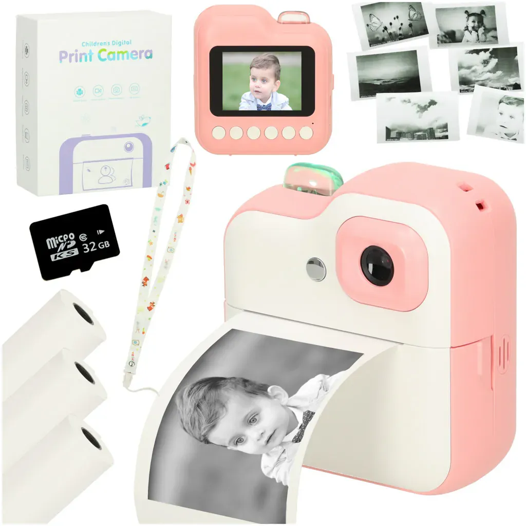 Instant kamera za djecu 1GB 24mpx bijela - Pribislavec