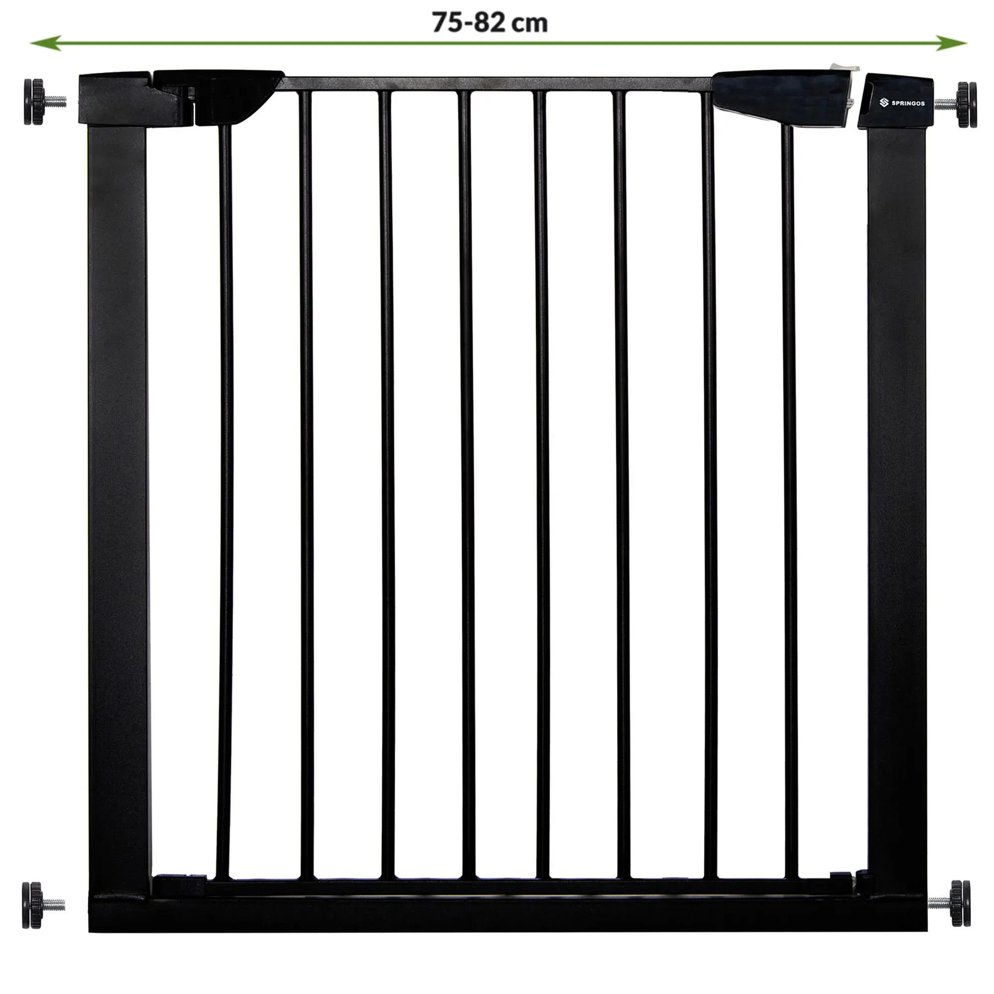 springos zaštitna ograda za djecu, veličina 75-82 cm ( metal+plastika) - slika 2