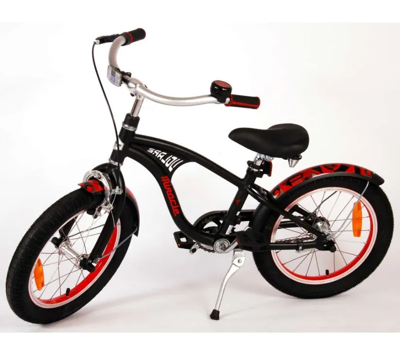 dječji bicikl miracle cruiser 16" mat crni - slika 15
