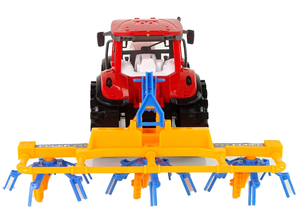 crveni traktor s grabljama - slika 5