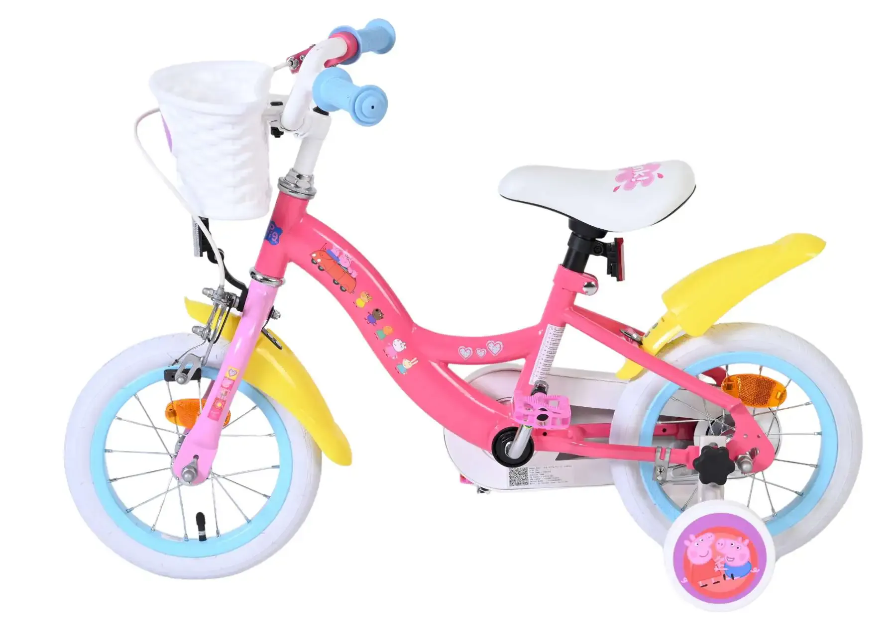 volare dječji bicikl peppa pig 12″ ružičaste boje - slika 8