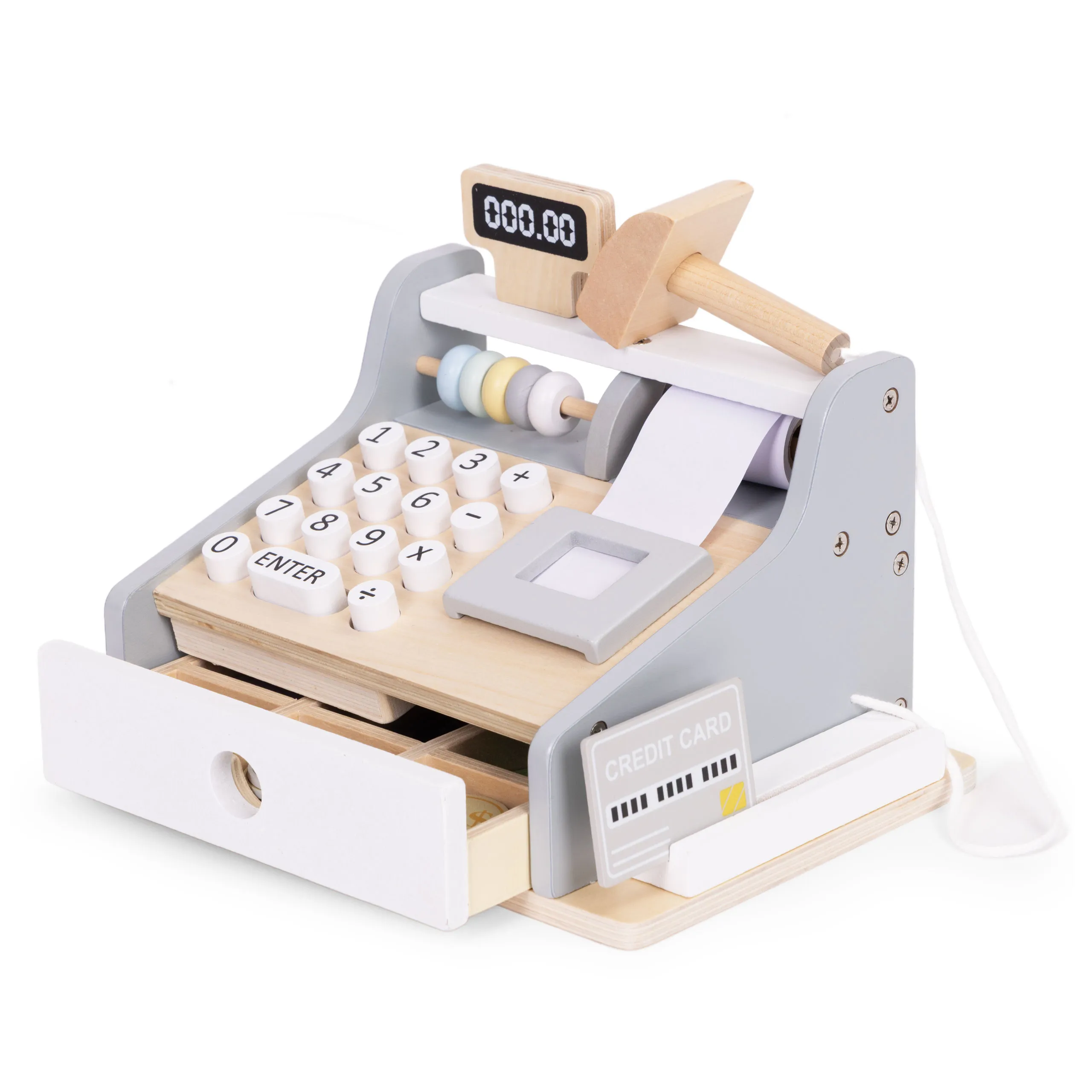 ecotoys drvena dječja blagajna - slika 7