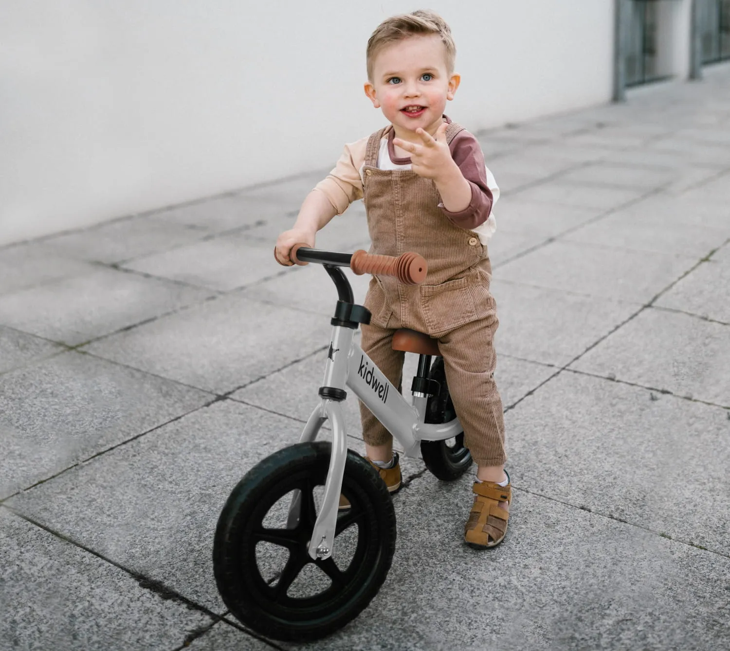 kidwell rebel dječji bicikl bez pedala, sivi - slika 8