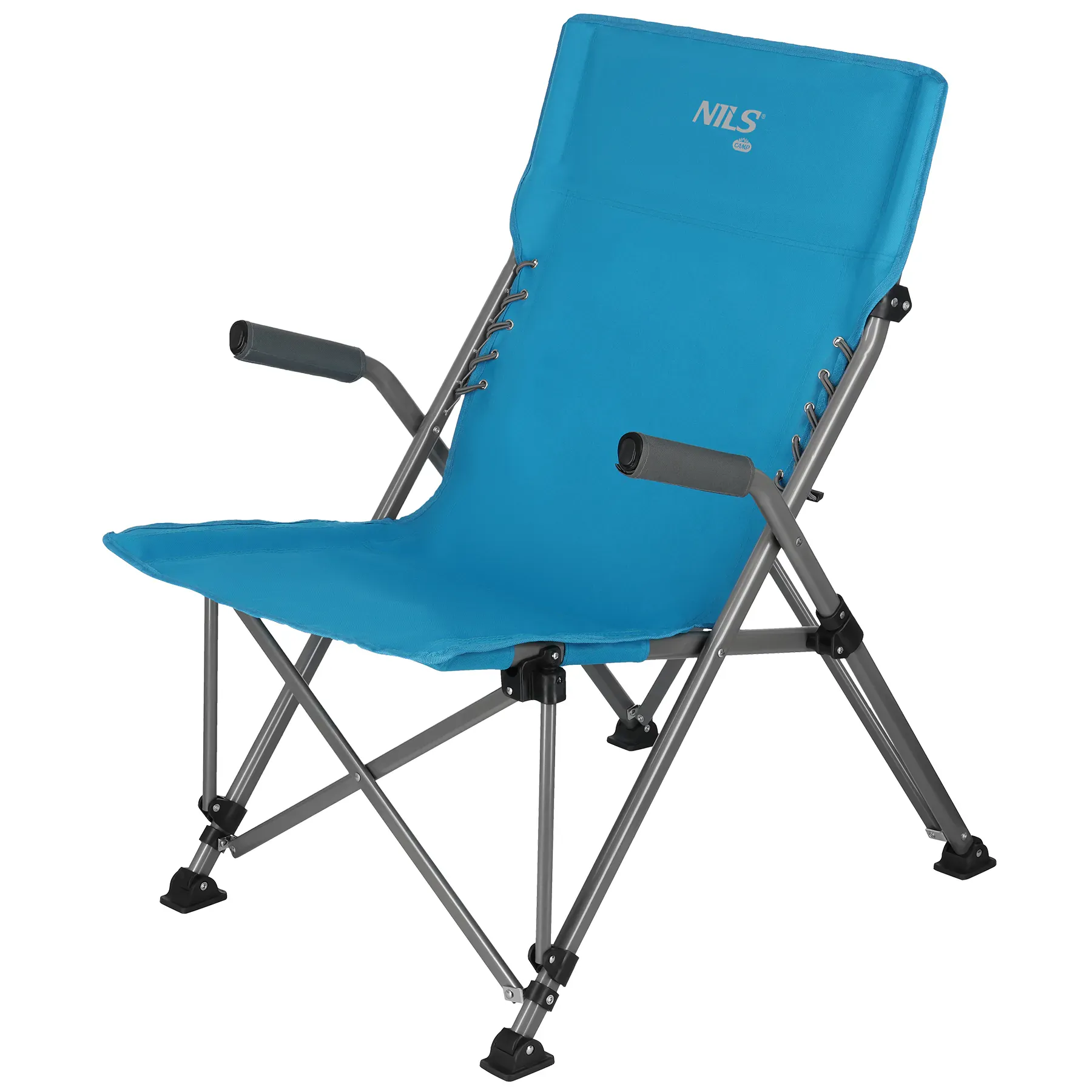 Plava kamperska stolica 40x55x95cm Nils Camp - Pribislavec