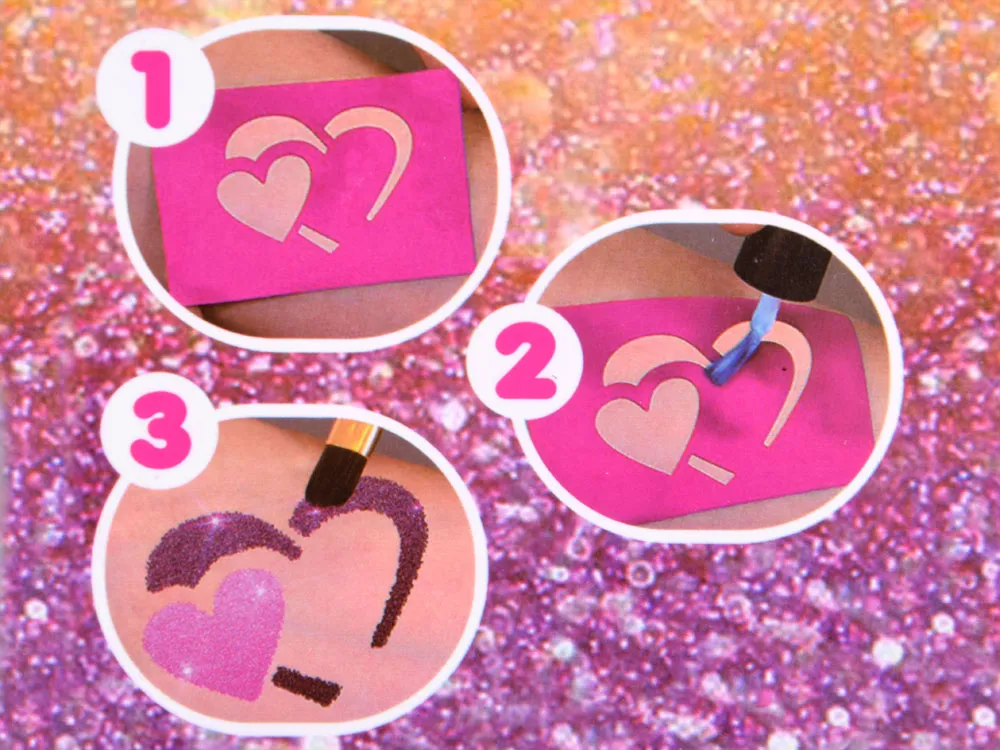 veliki set za izradu glitter tetovaža 120 šablona - slika 8