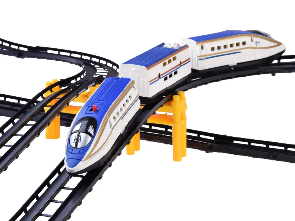 set željezničkih tračnica s vlakom rc0590 - slika 3