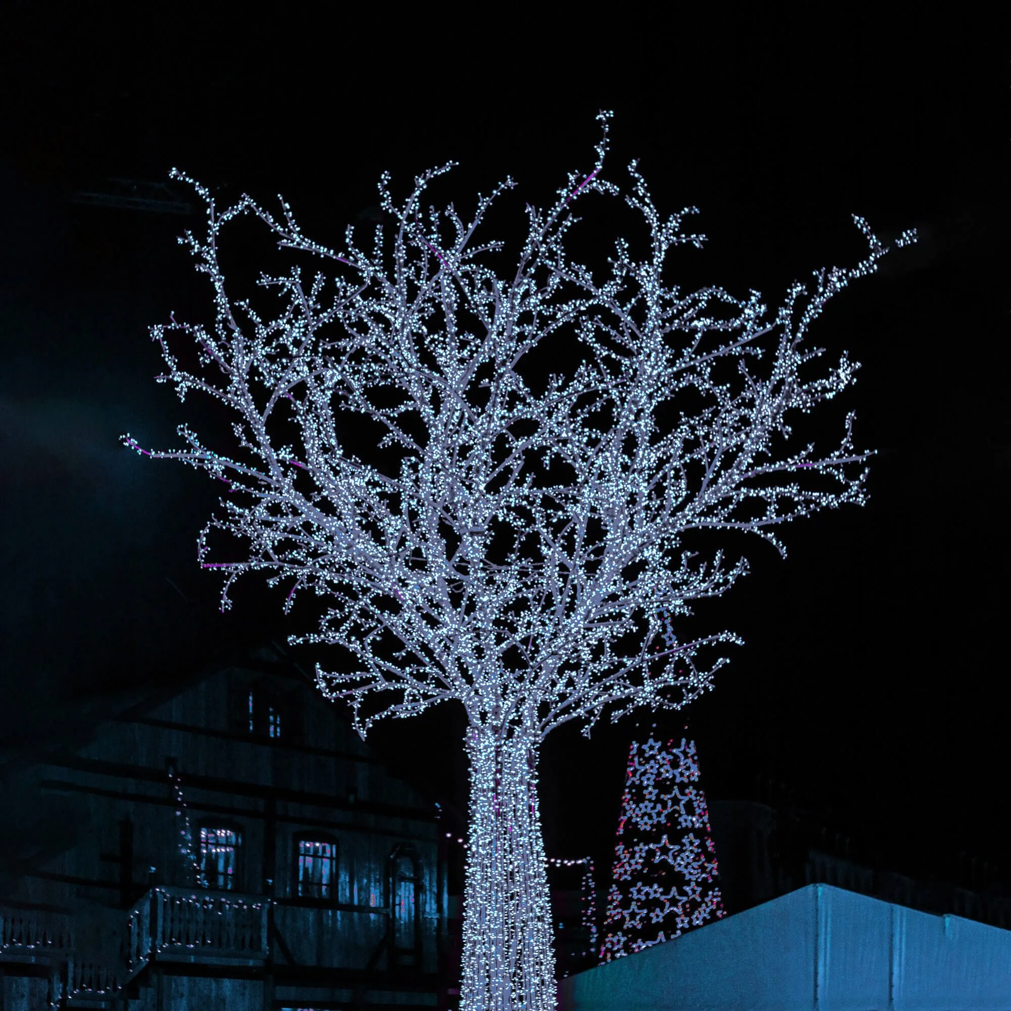 springos božićne lampice, 1000 led, hladno bijele - slika 10
