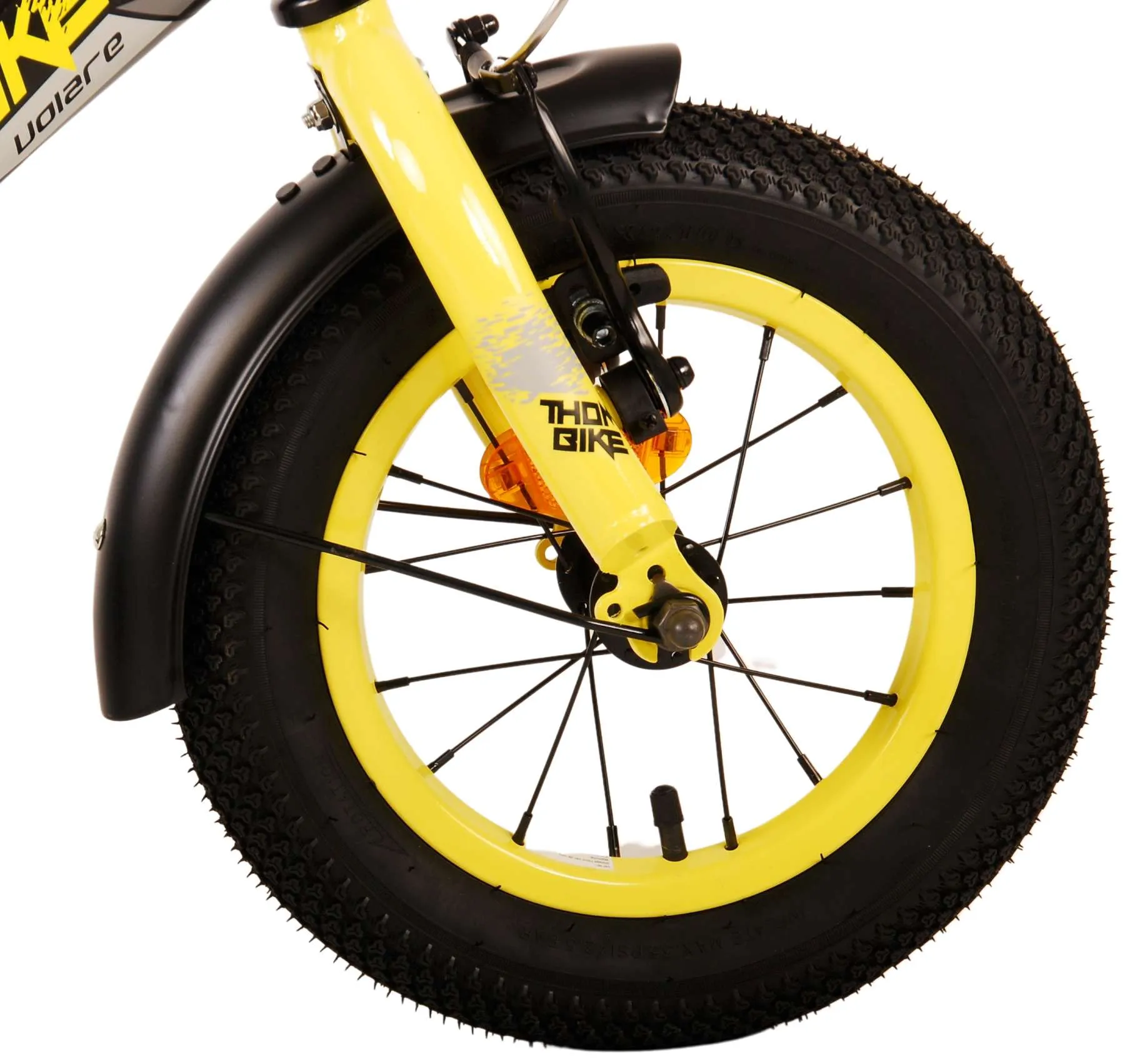 volare dječji bicikl thombike 12" crno-žuti - slika 5
