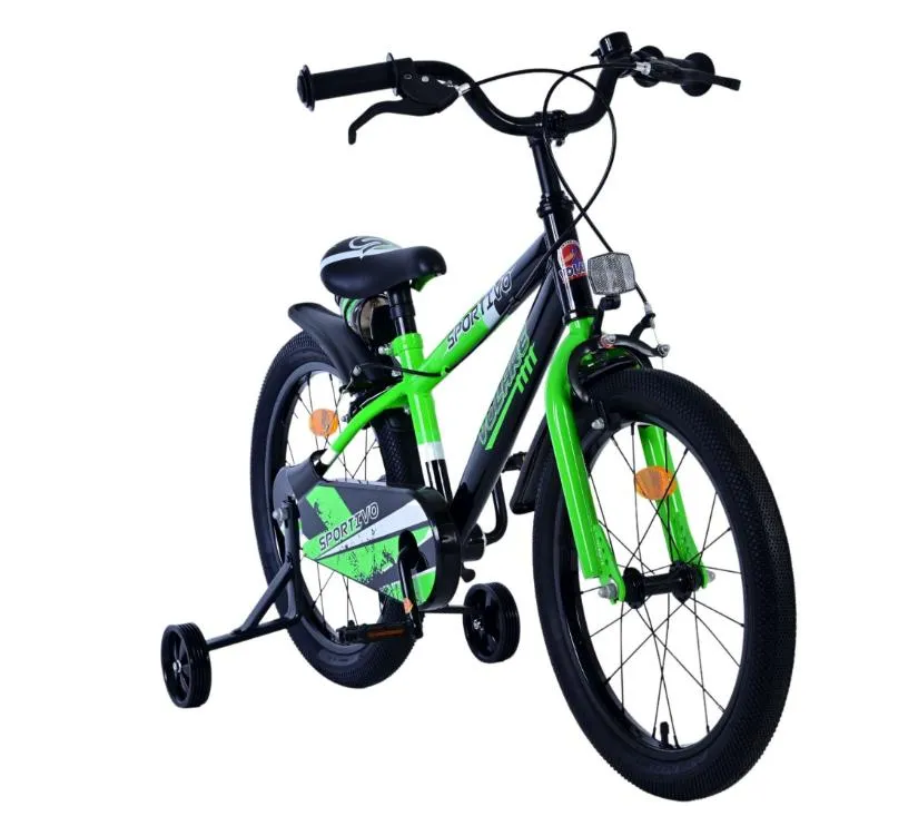 volare dječji bicikl sportivo 18" zeleno crni - slika 7