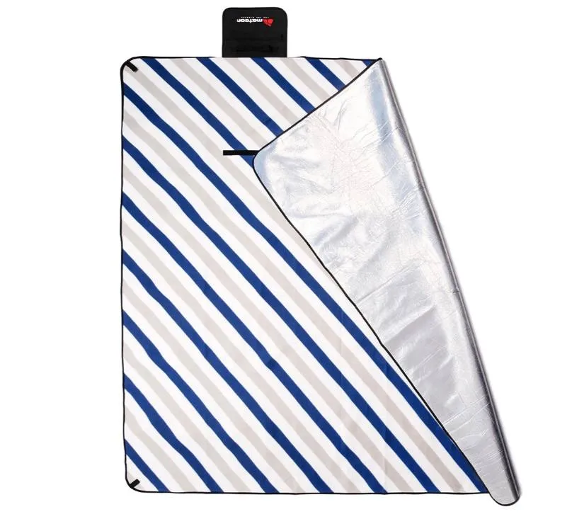 deka za piknik meteor 2xl 200x200 cm s višebojnim prugama - slika 3