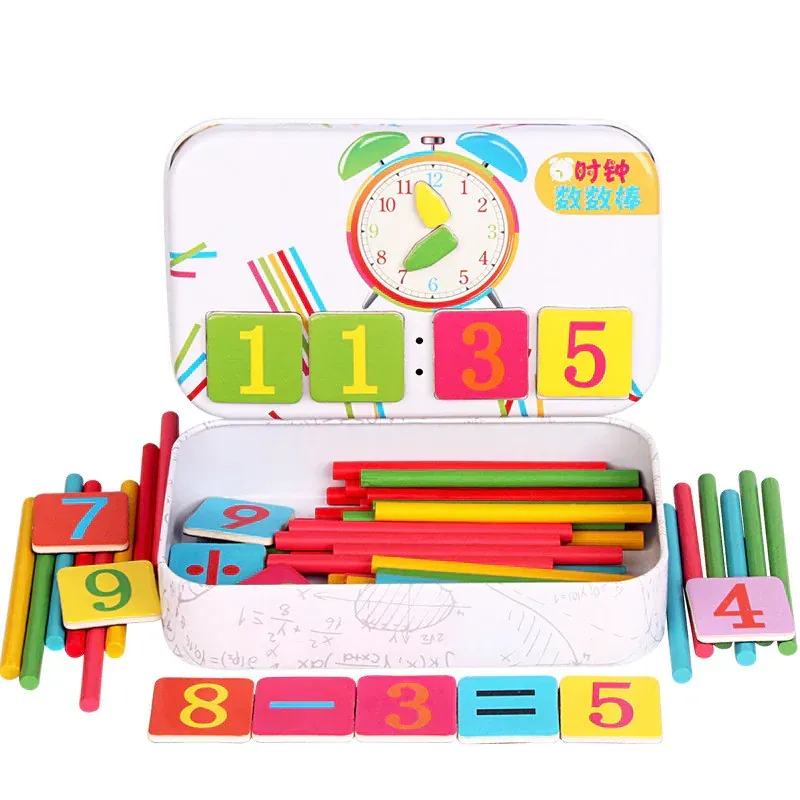 montessori set za učenje prepoznavanja vremena i računanje - slika 2