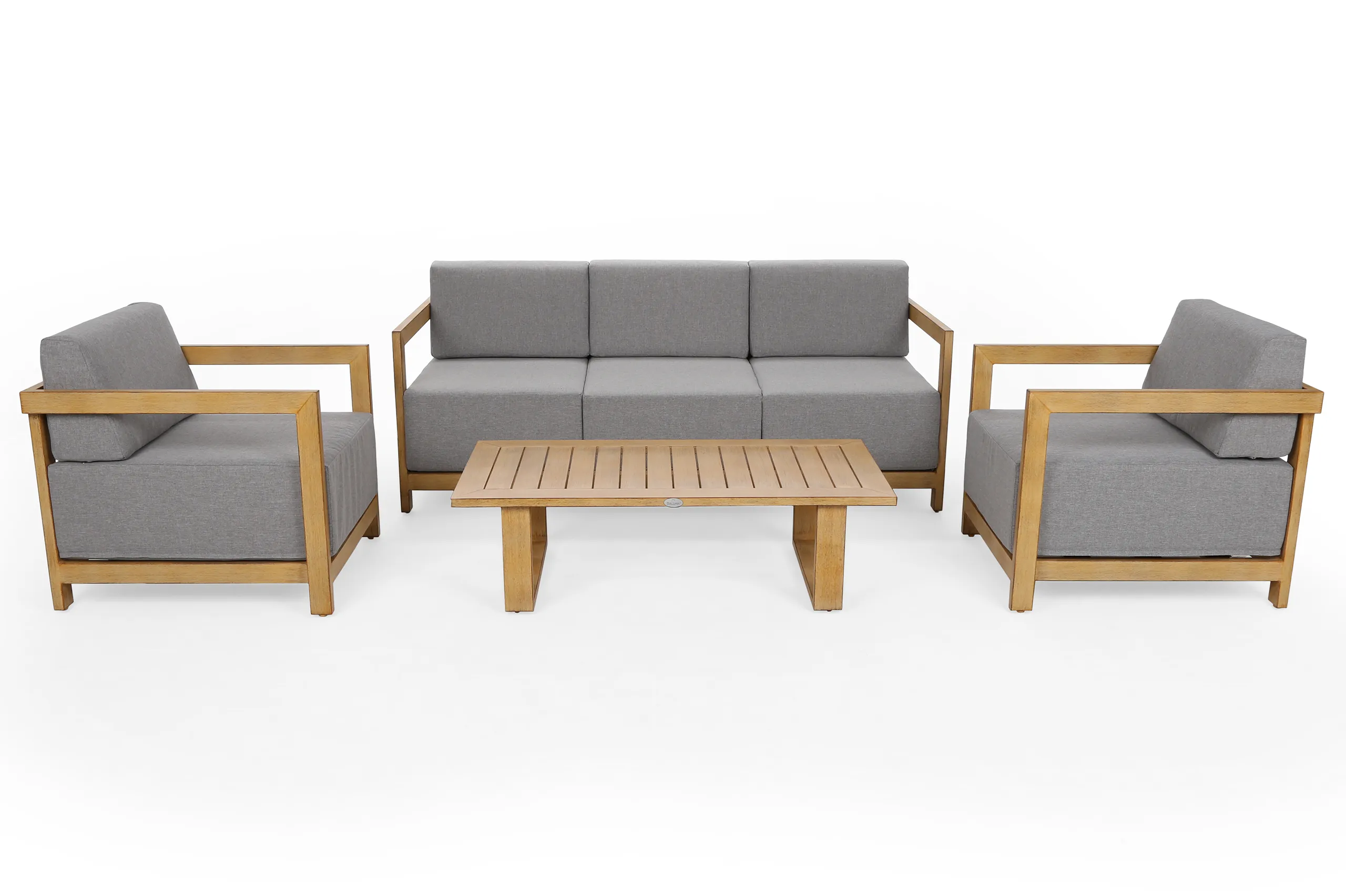 garnitura namještaja lyon teak / fog grey - slika 3